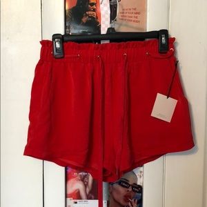 Super down red shorts